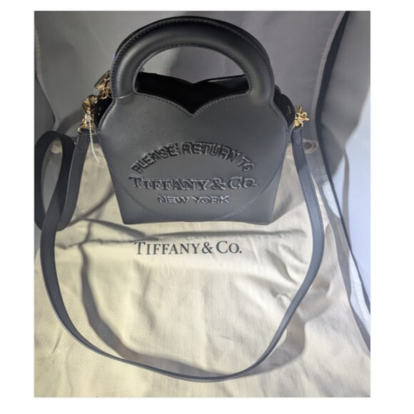 NWT Super Rare Tiffany & Co. Return To Tiffany Raised Logo Black Leather Purse - Picture 14 of 16